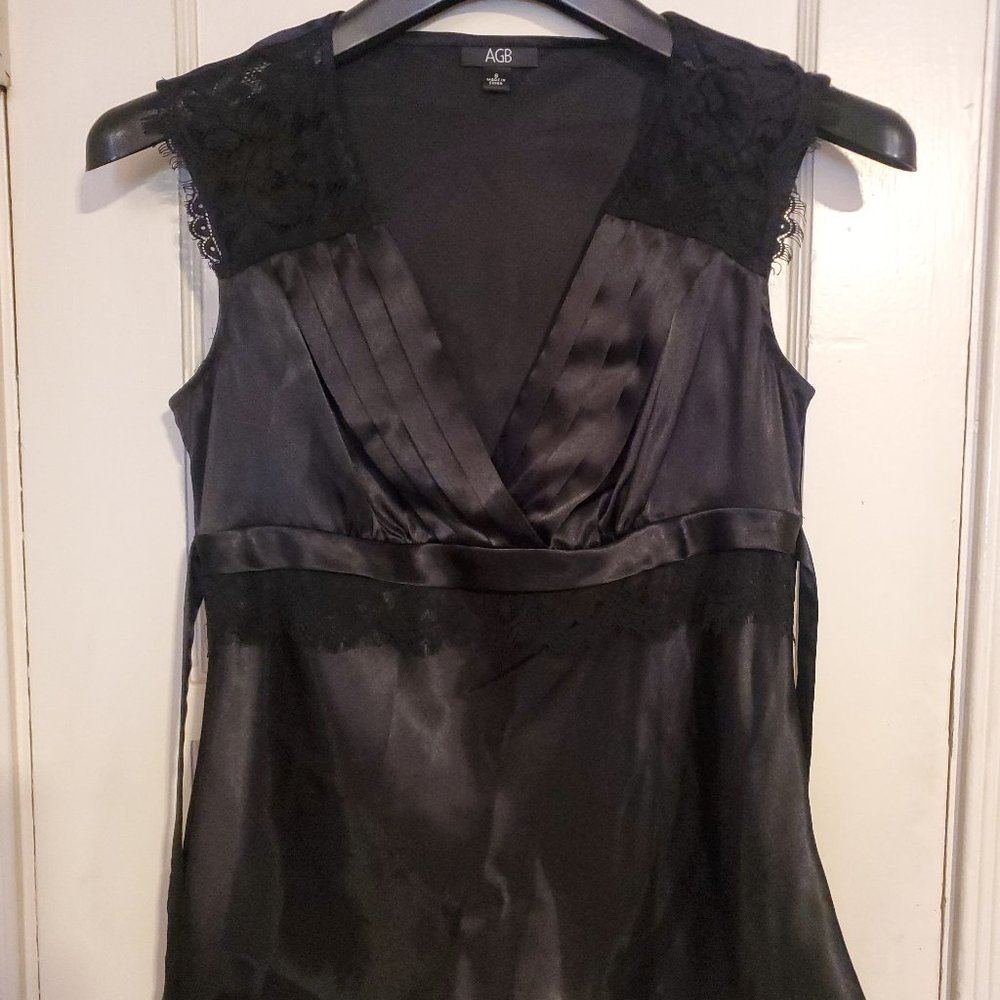 AGB Satin dress top